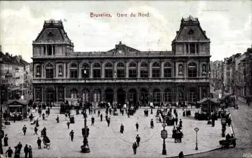 CPA Bruxelles Bruxelles, Gare du Nord