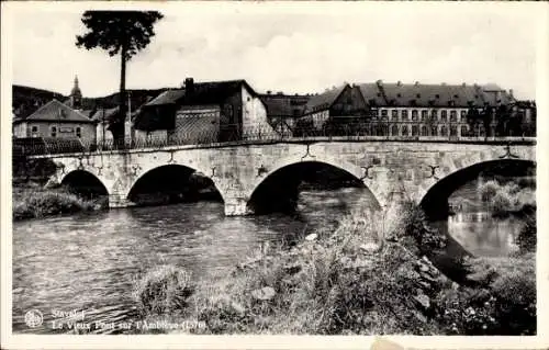 CPA Stavelot Wallonie Liège, Pont