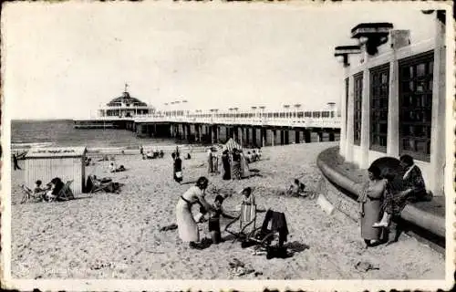 Ak Blankenberghe Blankenberge Westflandern, Pier, Strand