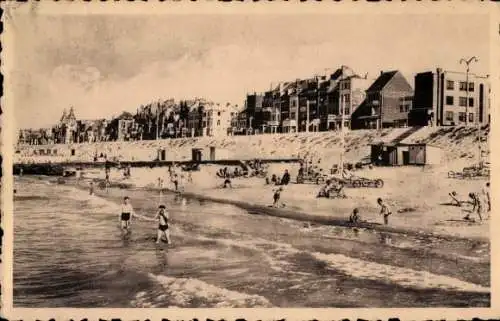 Ak Nieuport Bains Nieuwpoort Westflandern, Strandleben