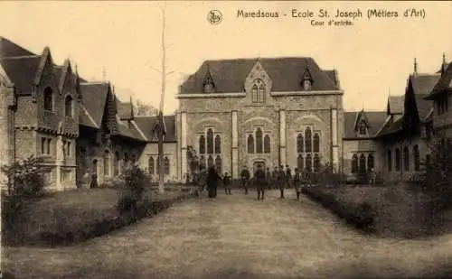 Ak Maredsous Wallonien Namur, Sankt Josef Schule