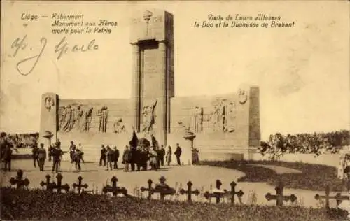 Ak Luik Luik Wallonië, Monument aux Heros morts pour la Patrie