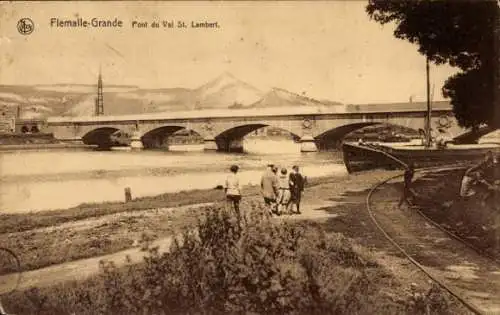 Ak Flémalle Wallonien Lüttich, Brücke Val St. Lambert