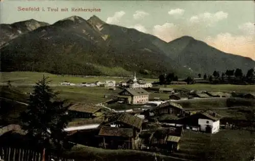 Ak Seefeld in Tirol, Gesamtansicht, Reitherspitze