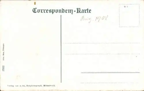 Ak Seefeld in Tirol, Gesamtansicht, Reitherspitze