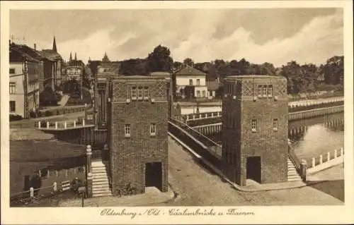 Ak Osternburg Oldenburg in Oldenburg, Cäcilienbrücke