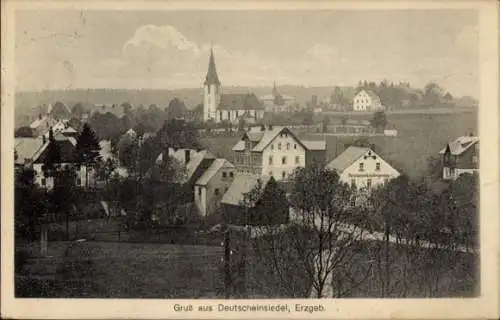 Ak Deutscheinsiedel Deutschneudorf im Erzgebirge, Gesamtansicht