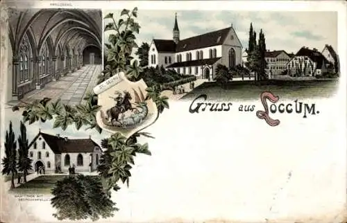 Litho Loccum in Niedersachsen, Georgskapelle, Kreuzgang