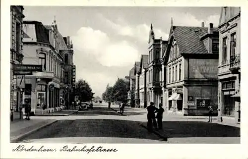 Ak Nordenham in Oldenburg Niedersachsen, Bahnhofstraße