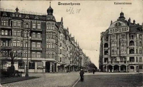 Ak Bremerhaven, Kaiserstraße