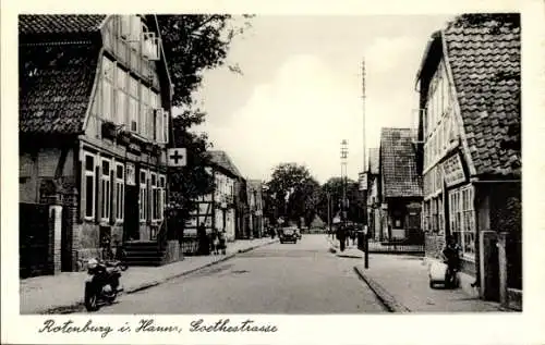 Ak Rotenburg in Hannover Rotenburg an der Wümme, Goethestraße