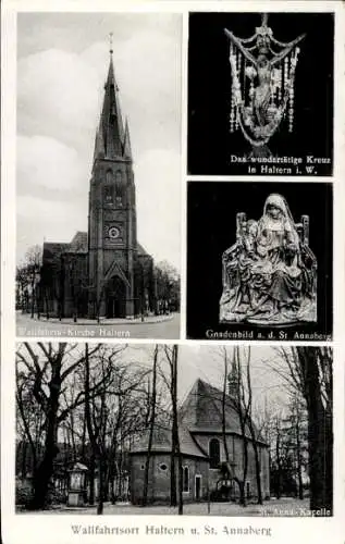 Ak Haltern am See, Wallfahrtskirche, Gnadenbild, das wundertätige Kreuz, St. Anna Kapelle