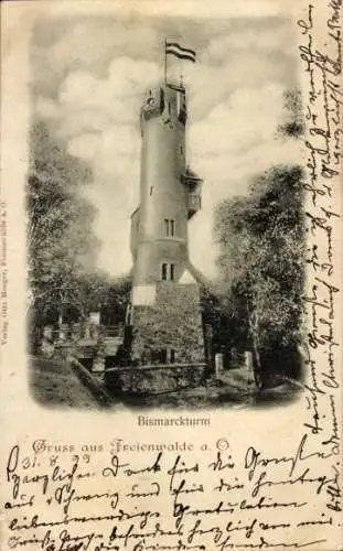 CPA Bad Freienwalde sur l'Oder, Bismarckturm