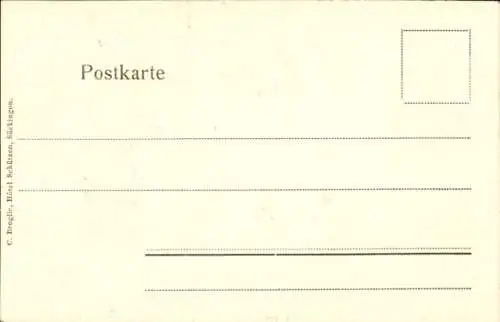Ak Bad Säckingen am Hochrhein, Scheffeldenkmal