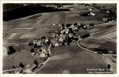 Ak Birkland Peiting in Oberbayern, Fliegeraufnahme