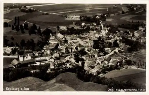 Ak Kraiburg am Inn Oberbayern, Fliegeraufnahme