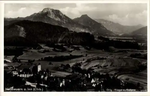 Ak Neubeuern in Oberbayern, Fliegeraufnahme