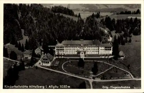 Ak Mittelberg im Allgäu, Fliegeraufnahme, Kinderheilstätte