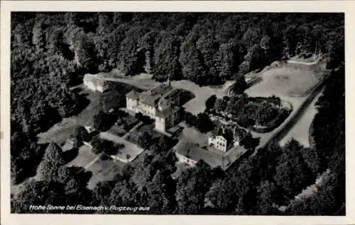 Ak Lutherstadt Eisenach in Thüringen, Gasthaus Hohe Sonne, Luftbild