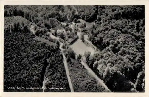 Ak Lutherstadt Eisenach in Thüringen, Gasthaus Hohe Sonne, Luftbild