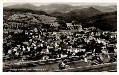 Ak Steinen in Baden Schwarzwald, Fliegeraufnahme