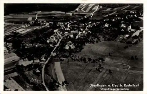 Ak Überlingen am Ried Singen am Hohentwiel, Fliegeraufnahme