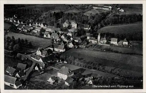 Ak Obersteinbach Taschendorf Mittelfranken, Fliegeraufnahme vom Ort