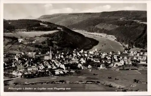 Ak Möhringen in Baden Tuttlingen, Fliegeraufnahme