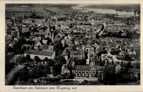 Ak Konstanz am Bodensee, Luftbild