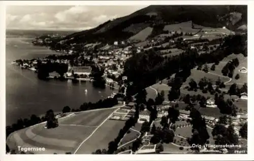 Ak Tegernsee in Oberbayern, Fliegeraufnahme