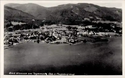 Ak Bad Wiessee in Oberbayern, Tegernsee, Fliegeraufnahme