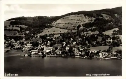 Ak Schliersee in Oberbayern, Fliegeraufnahme