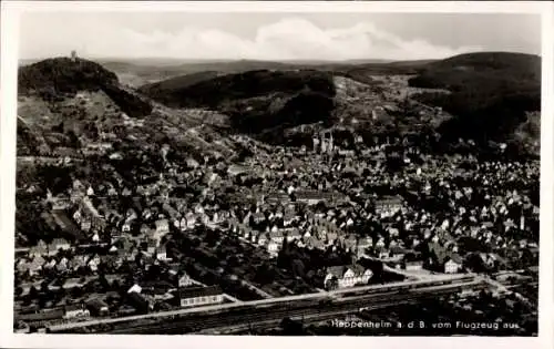 Ak Heppenheim an der Bergstraße, Fliegeraufnahme