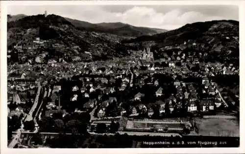 Ak Heppenheim an der Bergstraße, Fliegeraufnahme