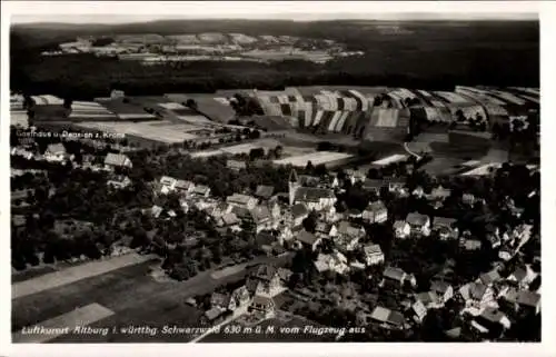 Ak Altburg Calw im Schwarzwald, Fliegeraufnahme