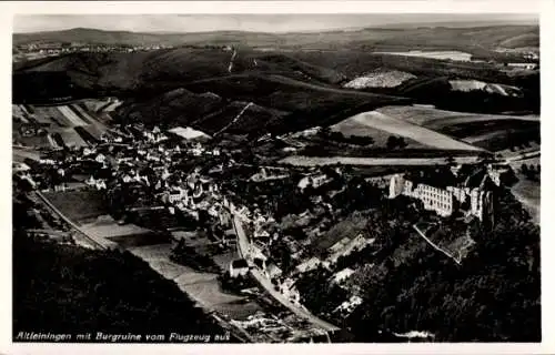 Ak Altleiningen in der Pfalz, Fliegeraufnahme