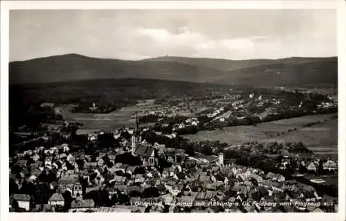 Ak Oberursel im Hochtaunuskreis Hessen, Fliegeraufnahme, Altkönig, Großer Feldberg