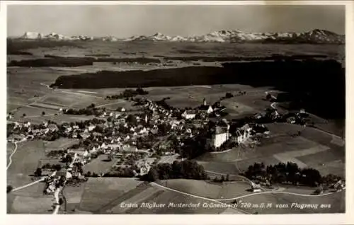 Ak Bad Grönenbach im Allgäu Musterdorf, Fliegeraufnahme