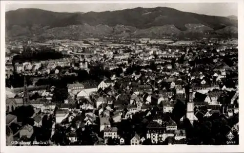 Ak Offenburg in Baden Schwarzwald, Fliegeraufnahme