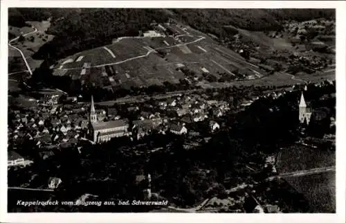 Ak Kappelrodeck im Schwarzwald, Fliegeraufnahme