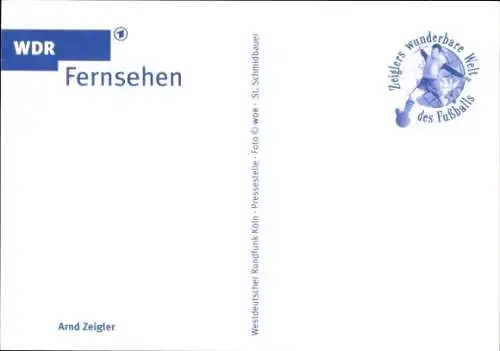 Ak Arnd Zeigler, Portrait, Autogramm