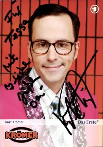 Ak Comedian Kurt Krömer, Portrait, Autogramm