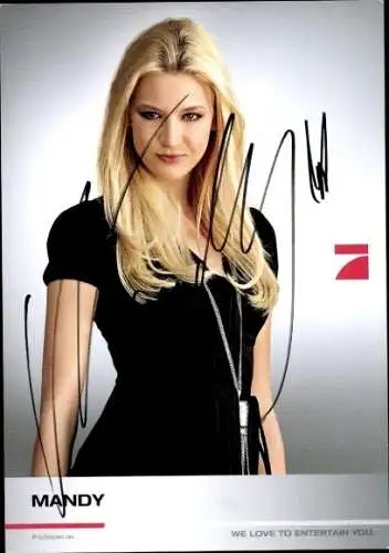 Ak Schauspielerin Mandy, Portrait, Autogramm