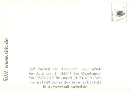 Ak Fernsehkoch Ralf Zacherl, Portrait, Autogramm