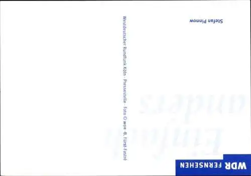 Ak Moderator Stefan Pinnow, Portrait, Autogramm