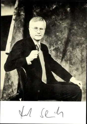 Ak Moderator Harald Schmidt, Portrait, Autogramm