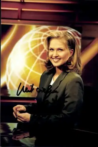 Ak Moderatorin Kerstin Fricke, Portrait, Autogramm