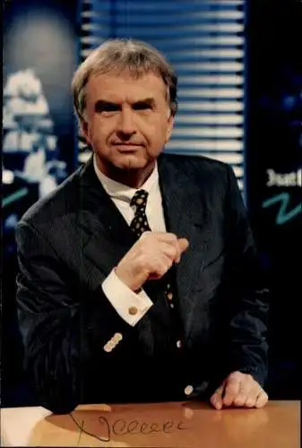 Ak Moderator Peter Nemec, Portrait, Autogramm