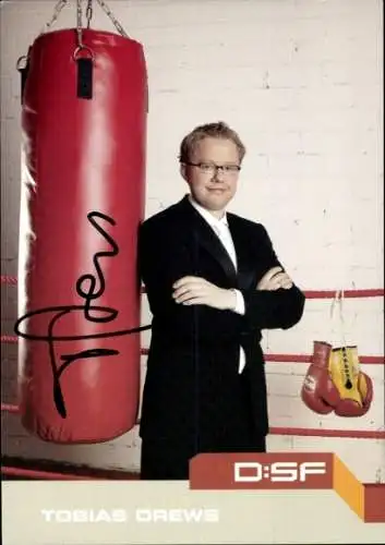 Ak Moderator Tobias Drews, Portrait, Autogramm