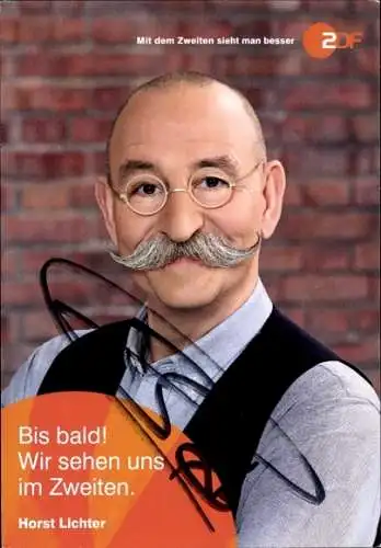 Ak Moderator Horst Lichter, Portrait, Autogramm